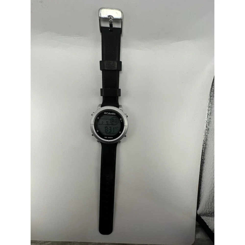 Columbia CT014 Mens Digital Watch New Battery 43MM 8.5